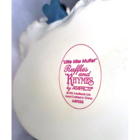 LITTLE MISS MUFFET figurine ArtAffects Ruffles and nursery Rhymes figure DAMAGED - Picture 12 of 12